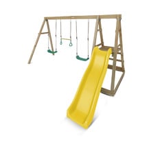 Winston 4-Station Wooden Swing Set with Slide